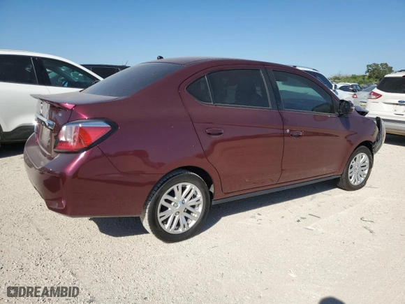 2021 Mitsubishi Mirage G4 SE with VIN ML32FVFJ5MHF02746, listed as a Copart auction lot 72408774 with 0 mi miles and Salvage Title. Bid and sale history available at carsss.com. Image 3.