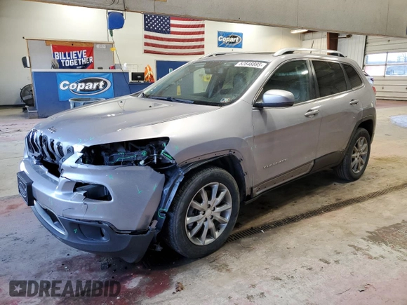 2018 Jeep Cherokee Limited z VIN 1C4PJMDB7JD614682, wystawiony jako Copart lot #52848895 z przebiegiem 137 873 mil mil oraz Szkoda całkowita • Salvage title. Historia ofert i sprzedaży dostępna na DreamBid. Obrazek 1.