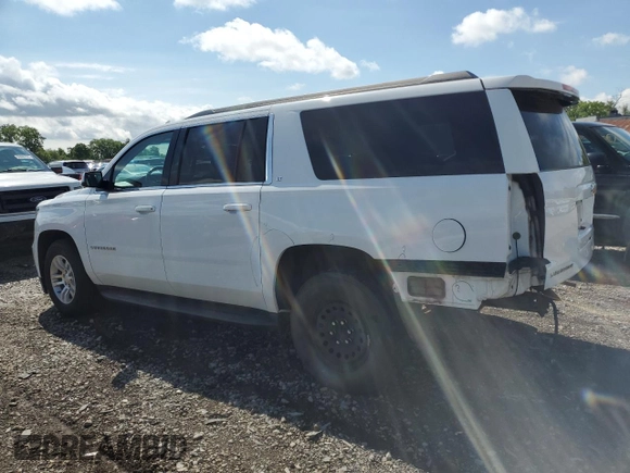 2018 Chevrolet Suburban LT z VIN 1GNSKHKC3JR331975, wystawiony jako Copart lot #56638795 z przebiegiem 130 647 mil mil oraz Szkoda całkowita • Salvage title. Historia ofert i sprzedaży dostępna na DreamBid. Obrazek 2.