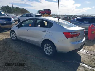 2014 Kia Rio LX with VIN KNADM4A35E6406377, listed as a IAAI auction lot 41739029 with 1 mi miles. Bid and sale history available at carsss.com. Image 3.