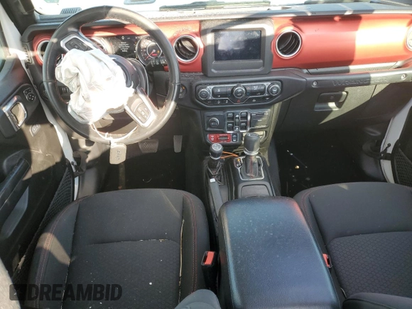 2021 Jeep Wrangler Unlimited Rubicon with VIN 1C4HJXFN6MW685250, listed as a Copart auction lot 48912085 with 48,049 mi miles and Salvage Title. Bid and sale history available at DreamBid. Image 8.