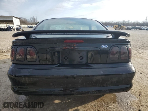 1995 Ford Mustang with VIN 1FALP4046SF257611, listed as a Copart auction lot 47482615 with 175,337 mi miles and Salvage Title. Bid and sale history available at carsss.com. Image 6.