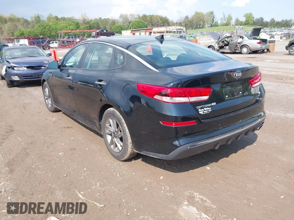 2019 Kia Optima LX with VIN 5XXGT4L3XKG349221, listed as a IAAI auction lot 41982906 with 31,251 mi miles. Bid and sale history available at carsss.com. Image 3.