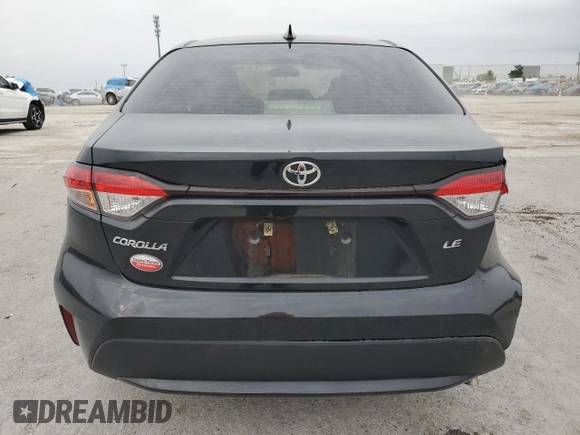 2022 Toyota Corolla LE with VIN JTDEPMAE1NJ209512, listed as a Copart auction lot 49896135 with 45,924 mi miles and Non Repairable. Bid and sale history available at carsss.com. Image 6.