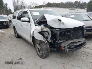2018 Ford Expedition Max Limited with VIN 1FMJK1KT0JEA35634, listed as a IAAI auction lot 41188836 with 125,407 mi miles and . Bid and sale history available at DreamBid. Image 1.