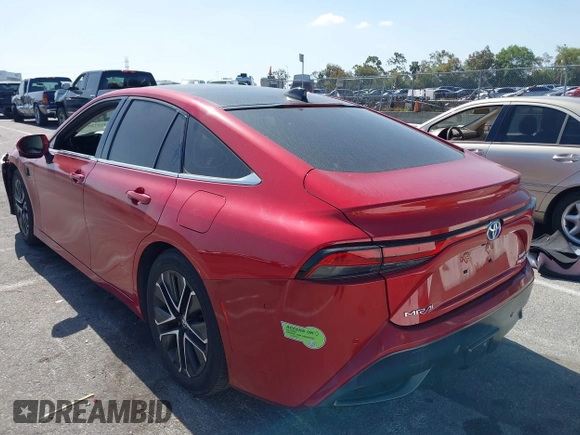 2022 Toyota Mirai XLE with VIN JTDAAAAA6NA004649, listed as a IAAI auction lot 42272950 with 24,687 mi miles and . Bid and sale history available at DreamBid. Image 3.