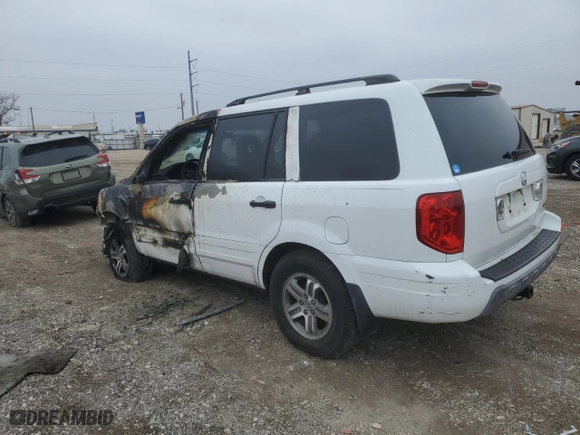 2004 Honda Pilot EX with VIN 2HKYF18634H539236, listed as a Copart auction lot 42769815 with 0 mi miles and Salvage Title. Bid and sale history available at carsss.com. Image 2.