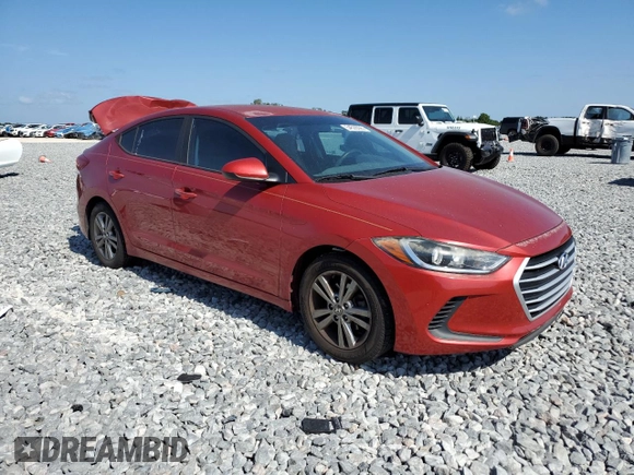 2018 Hyundai Elantra SEL with VIN 5NPD84LF5JH221874, listed as a Copart auction lot 54528095 with 76,122 mi miles and Salvage Title. Bid and sale history available at DreamBid. Image 4.