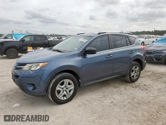 2014 Toyota RAV4 LE with VIN JTMZFREV6ED035544, listed as a Copart auction lot 64265445 with 105,430 mi miles and Salvage title. Bid and sale history available at DreamBid. Image 1.