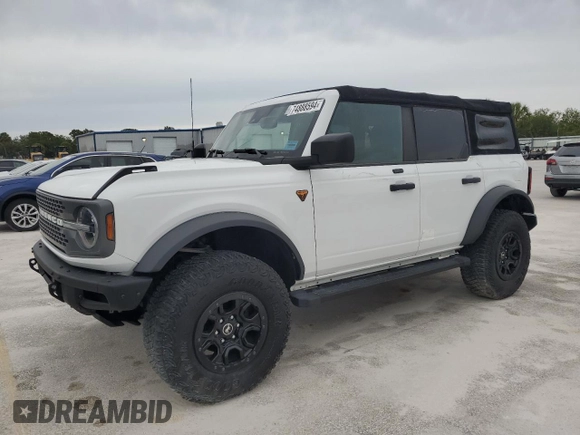 2021 Ford Bronco с VIN 1FMEE5DH4MLA88068, выставлен на аукционе Copart как лот 74888594 с пробегом Не указан миль и На запчасти • Non repairable. История ставок и продаж доступна на DreamBid. Изображение 1.