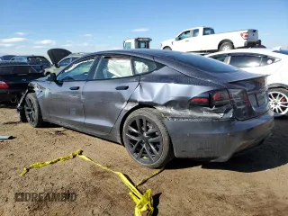 2023 Tesla Model S Plaid with VIN 5YJSA1E64PF499373, listed as a Copart auction lot 78744674 with Not provided miles and Salvage title. Bid and sale history available at DreamBid. Image 2.