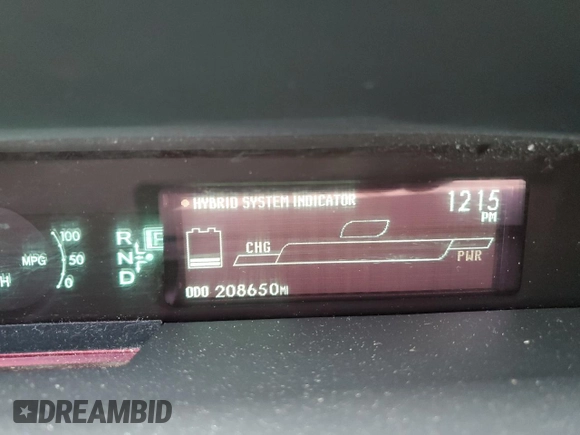 2011 Toyota Prius I with VIN JTDKN3DU6B5335486, listed as a Copart auction lot 54120745 with 208,650 mi miles and Salvage Title. Bid and sale history available at carsss.com. Image 9.