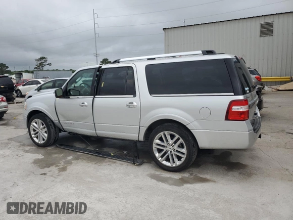 2017 Ford Expedition Max Platinum with VIN 1FMJK1LT2HEA43694, listed as a Copart auction lot 53246305 with 52,926 mi miles and Salvage title. Bid and sale history available at DreamBid. Image 2.
