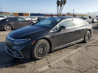 2022 Mercedes-Benz EQS with VIN W1KCG2DB1NA019311, listed as a Copart auction lot 46130214 with 25,000 mi miles. Bid and sale history available at carsss.com. Image 1.
