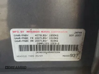 2008 Mitsubishi Lancer DE with VIN JA3AU26U48U605284, listed as a Copart auction lot 68706734 with 231,454 mi miles and Salvage Title. Bid and sale history available at carsss.com. Image 13.