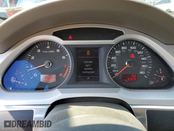 2010 Audi A6 Premium Plus with VIN WAUFGAFB3AN071389, listed as a Copart auction lot 78142494 with 97,570 mi miles and Salvage title. Bid and sale history available at DreamBid. Image 9.