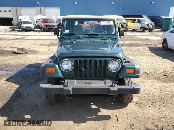 1999 Jeep Wrangler Sport with VIN 1J4FY19S2XP446059, listed as a Copart auction lot 51246105 with 183,072 mi miles and Clean Title. Bid and sale history available at carsss.com. Image 5.