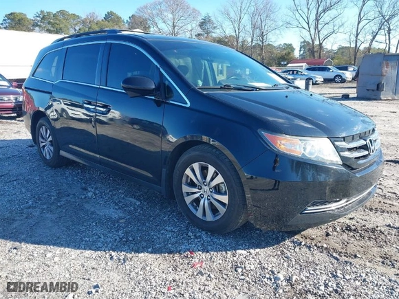 2016 Honda Odyssey EX-L with VIN 5FNRL5H63GB050617, listed as a IAAI auction lot 41678167 with 128,000 mi miles. Bid and sale history available at carsss.com. Image 1.