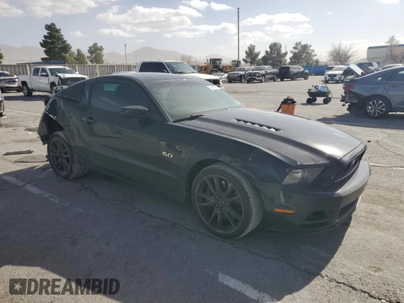 2013 Ford Mustang GT with VIN 1ZVBP8CF3D5228471, listed as a Copart auction lot 88909295 with 127,887 mi miles and Salvage title. Bid and sale history available at DreamBid. Image 4.