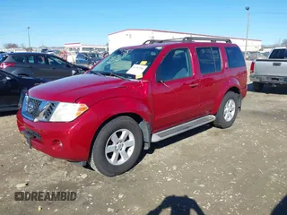 2008 Nissan Pathfinder S with VIN 5N1AR18U98C643086, listed as a IAAI auction lot 41282206 with 134,388 mi miles. Bid and sale history available at carsss.com. Image 19.