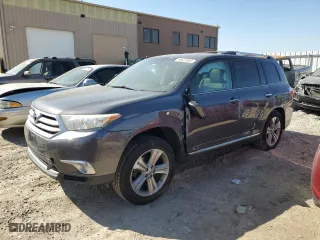 2012 Toyota Highlander Limited with VIN 5TDDK3EHXCS155216, listed as a Copart auction lot 48621655 with 181,691 mi miles and Salvage Title. Bid and sale history available at carsss.com. Image 1.