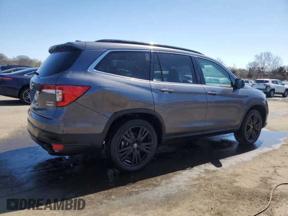 2021 Honda Pilot Special Edition with VIN 5FNYF6H25MB013439, listed as a Copart auction lot 52089895 with 35,582 mi miles and Salvage Title. Bid and sale history available at carsss.com. Image 3.