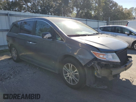 2012 Honda Odyssey EX-L with VIN 5FNRL5H62CB015738, listed as a Copart auction lot 47268455 with 150,924 mi miles and Salvage Title. Bid and sale history available at DreamBid. Image 4.