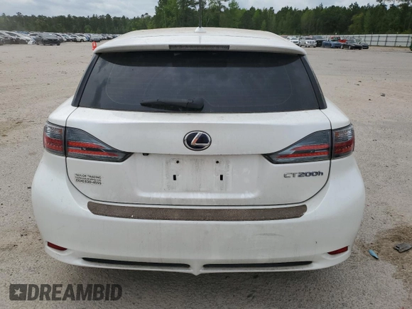 2013 Lexus CT 200h with VIN JTHKD5BH4D2149047, listed as a Copart auction lot 51277205 with 117,507 mi miles and Salvage title. Bid and sale history available at DreamBid. Image 6.