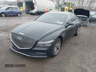 2022 Genesis G80 2.5T with VIN KMTGB4SC7NU131743, listed as a IAAI auction lot 41466806 with 28,618 mi miles and . Bid and sale history available at DreamBid. Image 2.