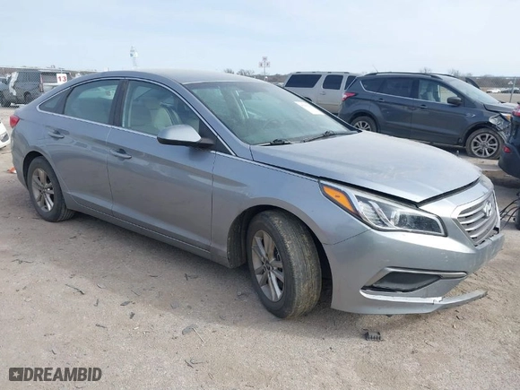 2017 Hyundai Sonata SE with VIN 5NPE24AF1HH588693, listed as a IAAI auction lot 41356233 with 1 mi miles. Bid and sale history available at carsss.com. Image 1.