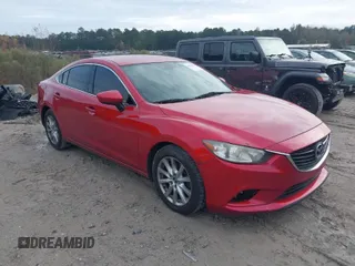 2014 Mazda 6 i Sport with VIN JM1GJ1U68E1140847, listed as a IAAI auction lot 41033575 with 112,743 mi miles. Bid and sale history available at carsss.com. Image 1.
