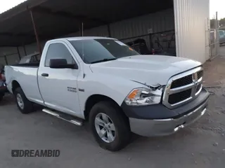 2013 Ram 1500 Tradesman z VIN 3C6JR6DT8DG504967, wystawiony jako IAAI lot #41001788 z przebiegiem 146 747 mil mil oraz . Historia ofert i sprzedaży dostępna na DreamBid. Obrazek 1.