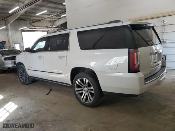 2018 GMC Yukon XL Denali with VIN 1GKS2HKJ8JR133579, listed as a Copart auction lot 52156435 with 155,672 mi miles and Salvage Title. Bid and sale history available at carsss.com. Image 2.
