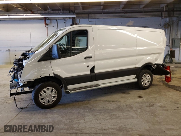 2024 Ford Transit Cargo with VIN 1FTBR1Y88RKA70197, listed as a Copart auction lot 76137834 with Not Provided miles and Clean Title. Bid and sale history available at DreamBid. Image 1.