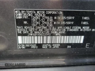 2024 Toyota RAV4 XSE with VIN JTMFB3FV5RD220992, listed as a Copart auction lot 60192245 with Not provided miles and Salvage title. Bid and sale history available at DreamBid. Image 13.