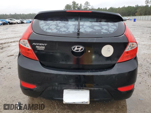 2013 Hyundai Accent SE with VIN KMHCU5AE1DU130498, listed as a Copart auction lot 48316105 with 0 mi miles and Salvage Title. Bid and sale history available at carsss.com. Image 6.
