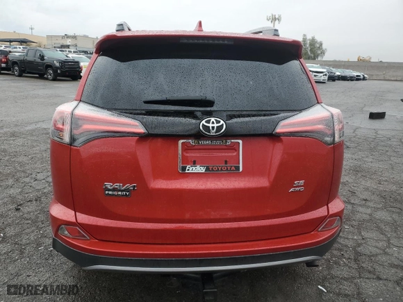 2017 Toyota RAV4 SE with VIN 2T3JFREV3HW588074, listed as a Copart auction lot 45357155 with 107,877 mi miles and Salvage Title. Bid and sale history available at carsss.com. Image 6.