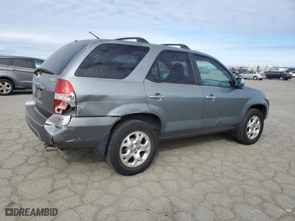 2001 Acura MDX Touring Pkg with VIN 2HNYD18691H505595, listed as a Copart auction lot 47814415 with 152,765 mi miles and Salvage Title. Bid and sale history available at carsss.com. Image 3.
