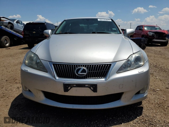 2010 Lexus IS 250 with VIN JTHCF5C28A5039010, listed as a Copart auction lot 62735825 with 256,061 mi miles and Clean title. Bid and sale history available at DreamBid. Image 5.