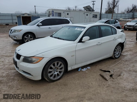 2006 BMW 3 Series 330xi with VIN WBAVD33506KV66303, listed as a Copart auction lot 50023574 with 0 mi miles and Salvage Title. Bid and sale history available at carsss.com. Image 1.