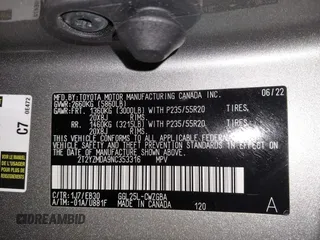 2022 Lexus RX with VIN 2T2YZMDA9NC353316, listed as a IAAI auction lot 41911904 with 47,629 mi miles. Bid and sale history available at carsss.com. Image 9.