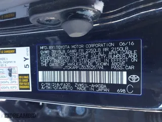 2016 Toyota Prius Four with VIN JTDKARFU3G3525194, listed as a IAAI auction lot 41231789 with 72,654 mi miles. Bid and sale history available at carsss.com. Image 9.