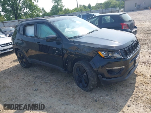 2020 Jeep Compass Latitude z VIN 3C4NJDBB6LT209985, wystawiony jako IAAI lot #42370439 z przebiegiem 38 089 mil mil oraz . Historia ofert i sprzedaży dostępna na DreamBid. Obrazek 1.