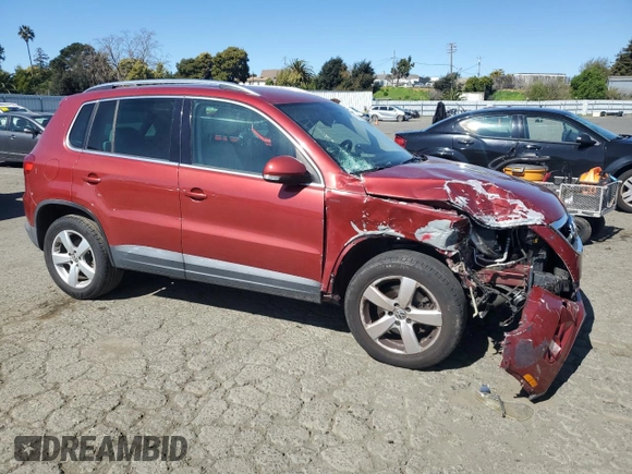 2010 Volkswagen Tiguan with VIN WVGAV9AX4AW003953, listed as a Copart auction lot 48369585 with 108,467 mi miles and Salvage Title. Bid and sale history available at DreamBid. Image 4.