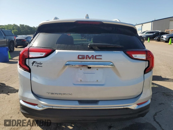 2022 GMC Terrain SLT with VIN 3GKALPEV4NL107205, listed as a Copart auction lot 56172605 with 6,844 mi miles and Salvage title. Bid and sale history available at DreamBid. Image 6.