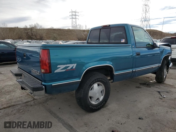 1998 Chevrolet Silverado 1500 with VIN 1GCEK14R1WZ263424, listed as a Copart auction lot 81966434 with 96,078 mi miles and Salvage Title. Bid and sale history available at DreamBid. Image 3.