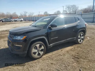 2017 Jeep Compass Latitude with VIN 3C4NJDBB3HT651453, listed as a Copart auction lot 48102715 with 69,410 mi miles and Salvage Title. Bid and sale history available at carsss.com. Image 1.