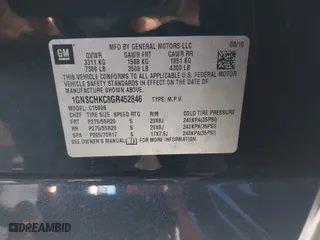 2016 Chevrolet Suburban LT with VIN 1GNSCHKC8GR452846, listed as a IAAI auction lot 41343598 with 299,610 mi miles. Bid and sale history available at carsss.com. Image 9.