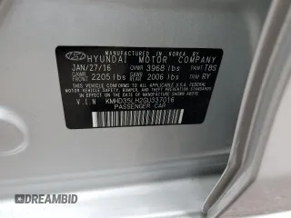 2016 Hyundai Elantra GT with VIN KMHD35LH2GU337016, listed as a Copart auction lot 71303524 with 28,326 mi miles and Salvage Title. Bid and sale history available at carsss.com. Image 12.