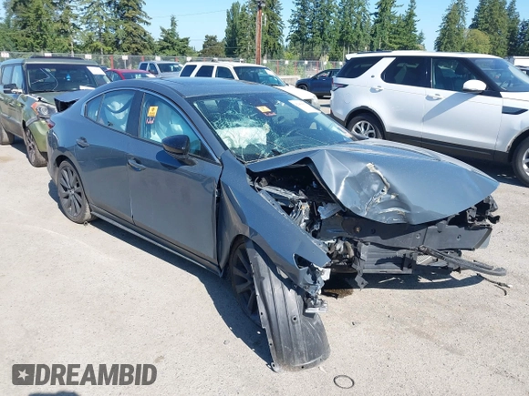 2023 Mazda 3 S Carbon Edition with VIN 3MZBPACM5PM376545, listed as a IAAI auction lot 42404054 with Not provided miles and . Bid and sale history available at DreamBid. Image 1.